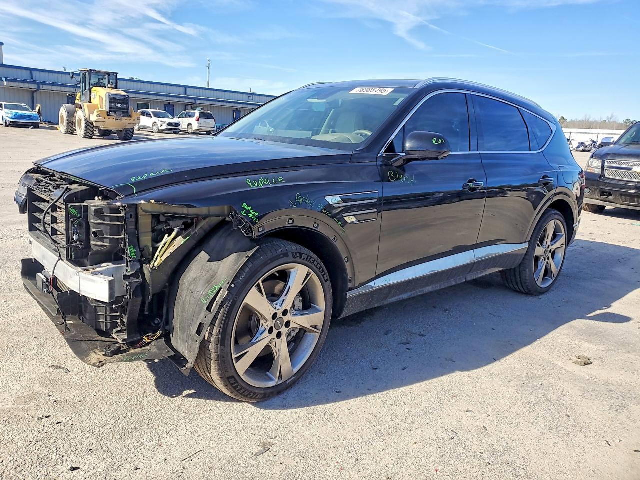 2023 Genesis GV80, VIN KMUHBDSB1PU120795 — Front end
