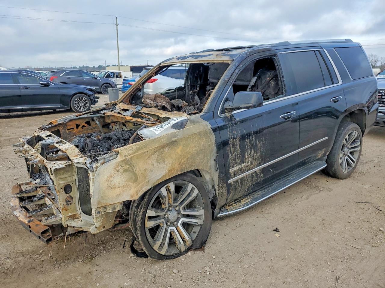 2017 GMC Yukon Denali, VIN 1GKS1CKJ7HR398588 — Engine fire