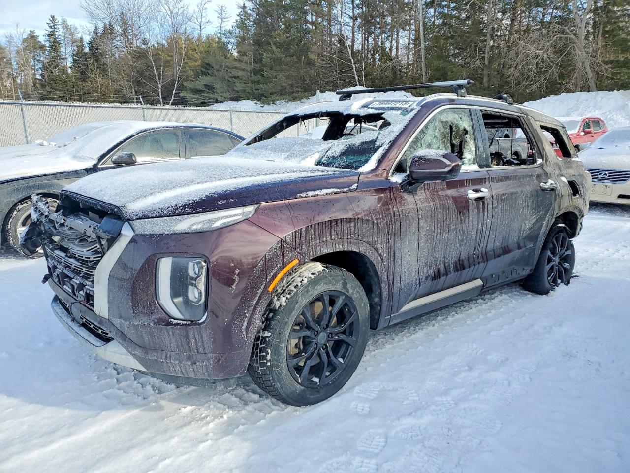 2020 Hyundai Palisade Limited, VIN KM8R5DHE3LU034233 — Пожар в салоне