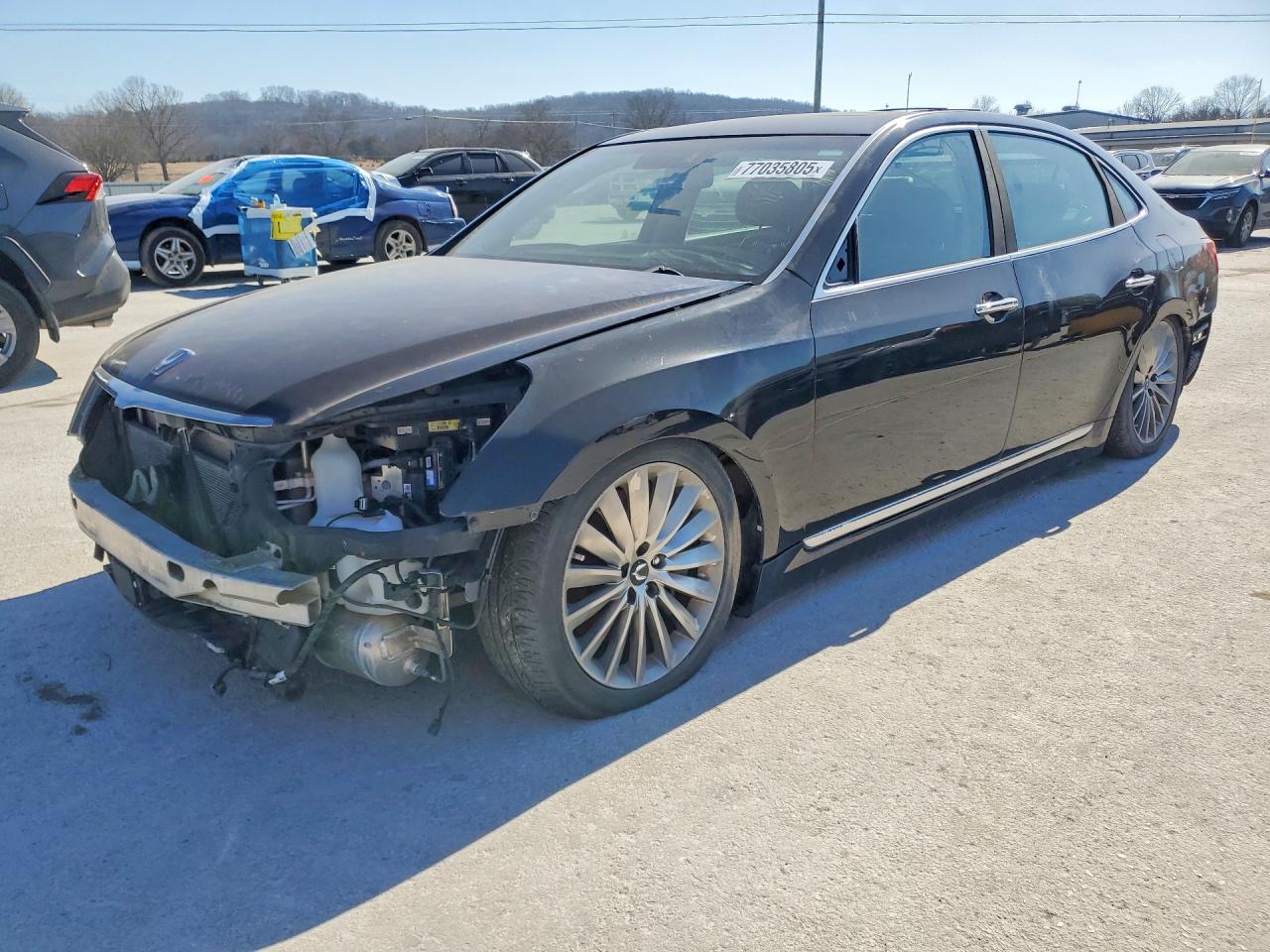 2015 Hyundai Equus Ultimate, VIN KMHGH4JH3FU092303 — Front end