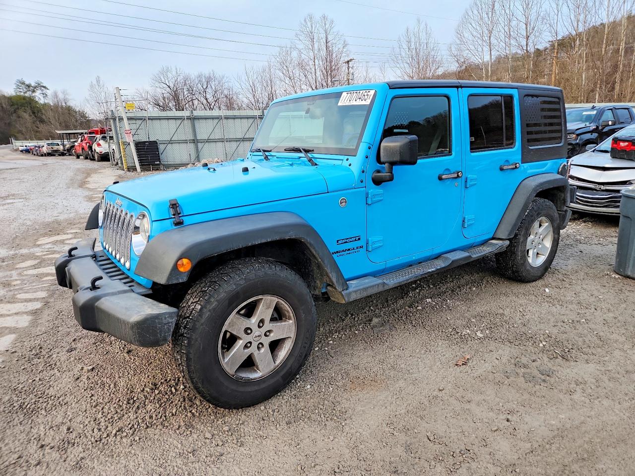 2017 Jeep Wrangler Unlimited Sport, VIN 1C4BJWDG8HL573870 — Rear end