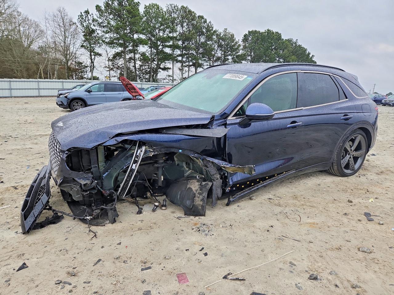 2022 Genesis GV70 Sport, VIN KMUMCDTCXNU037558 — Front end