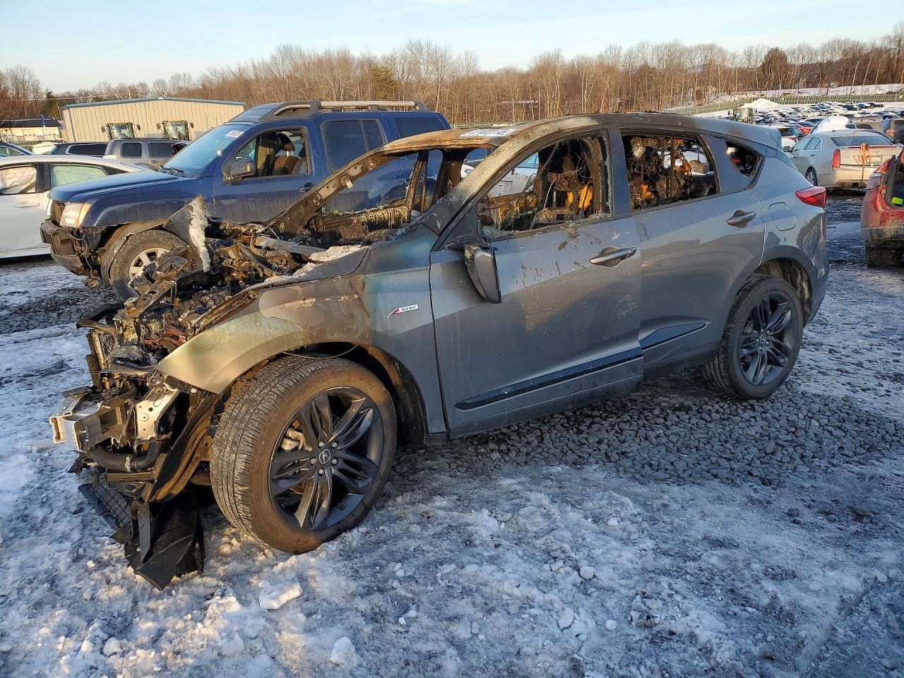 2023 Acura RDX w/A-Spec Package, VIN 5J8TC2H62PL015358 — Burn