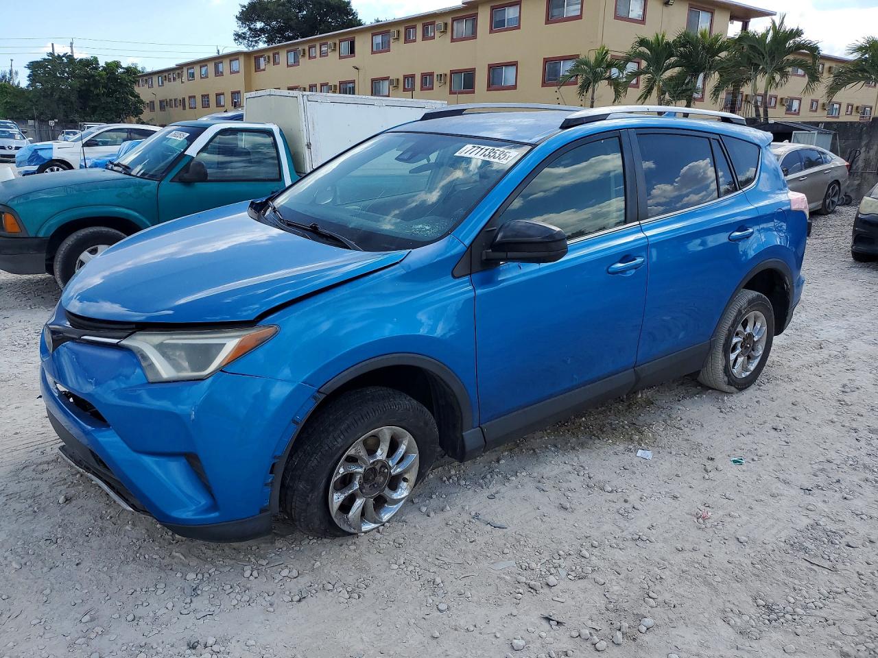 2017 Toyota RAV4 LE, VIN JTMBFREV8HJ134860 — Front end