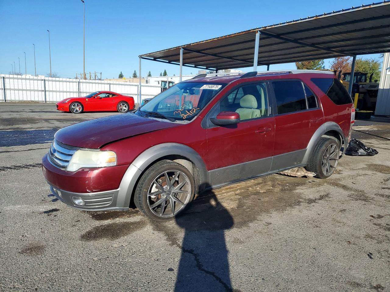 2008 Ford Taurus X SEL, VIN 1FMDK02W68GA12164 — Rear end