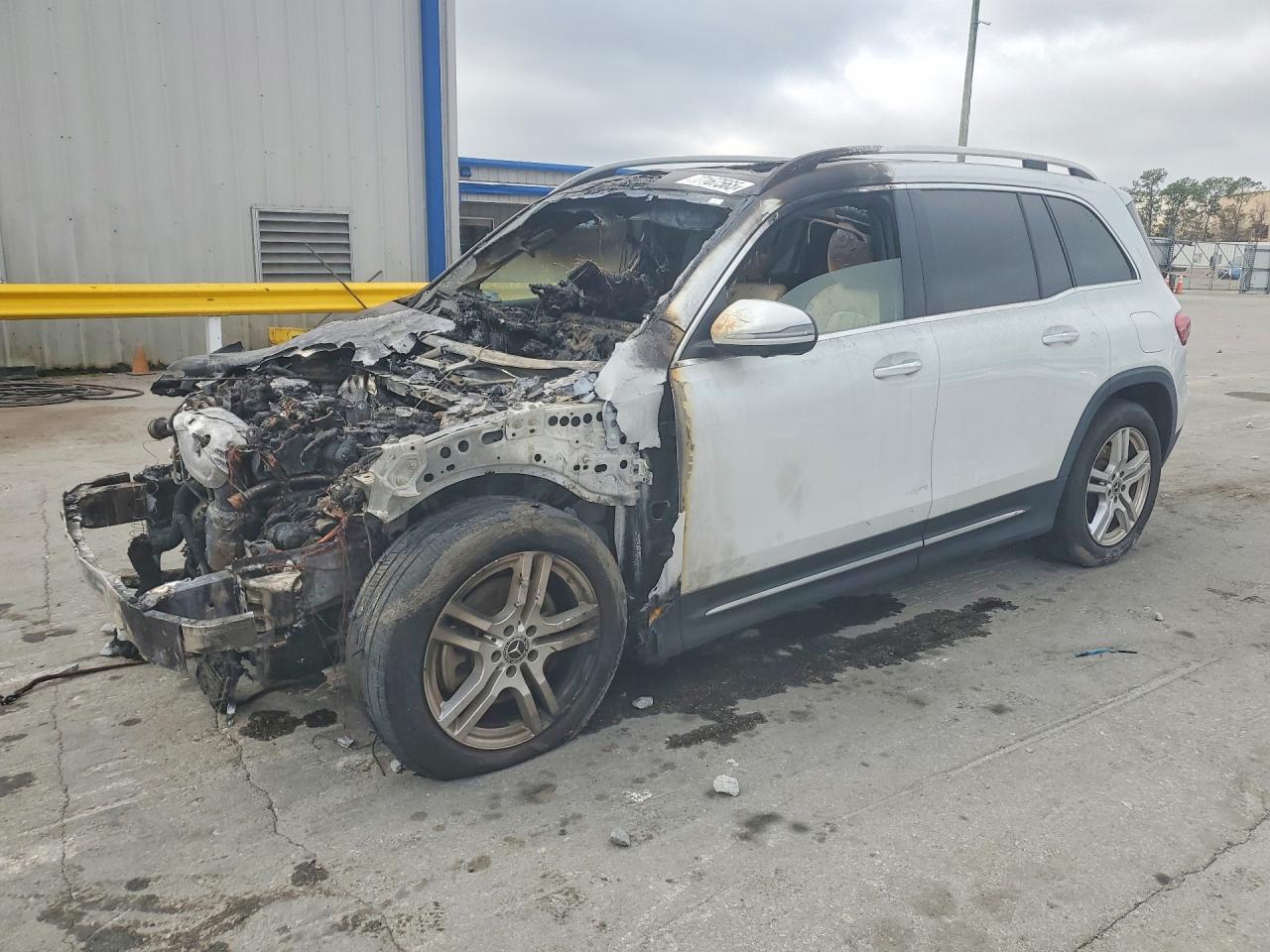 2020 Mercedes-Benz GLB 250, VIN W1N4M4HB9LW056404 — Engine fire