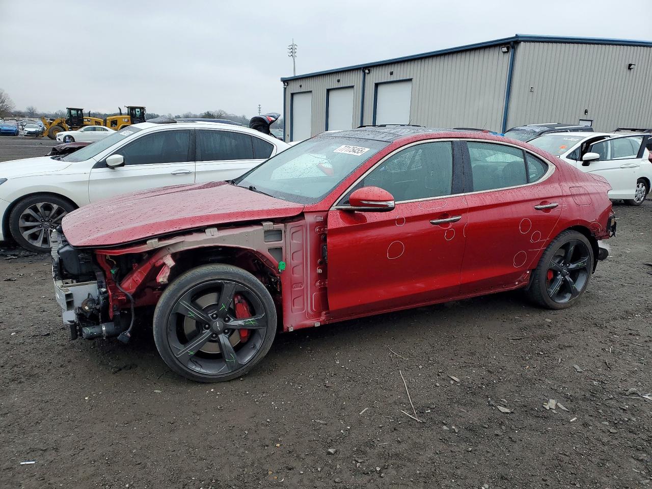 2019 Genesis G70 Advanced, VIN KMTG34LE9KU021527 — Front end
