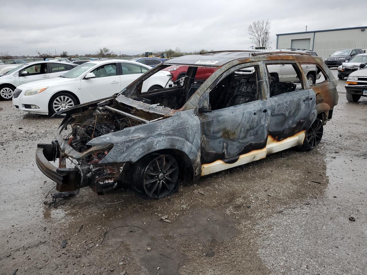 2018 Dodge Journey SE, VIN 3C4PDCAB8JT506703 — Burn