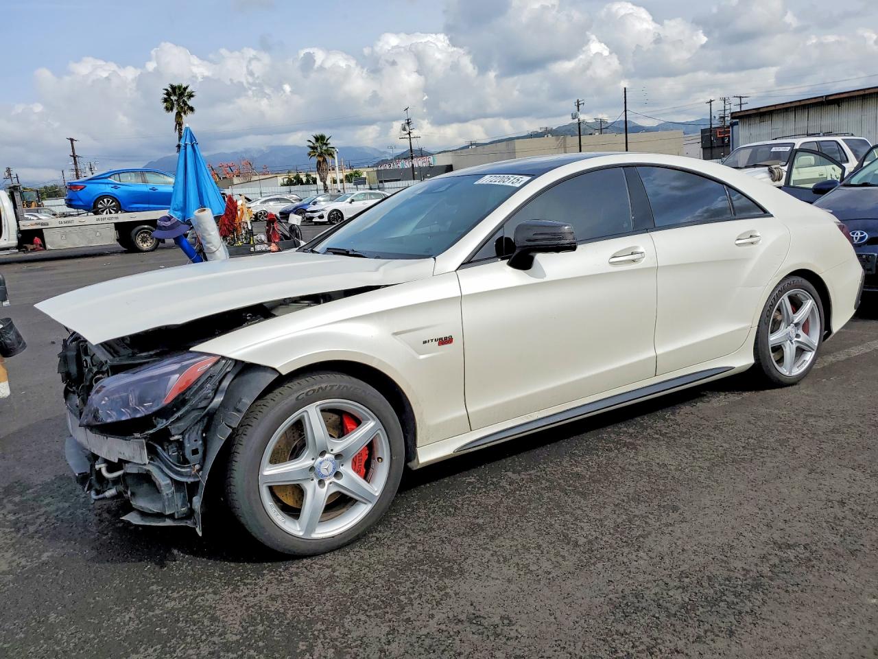 2017 Mercedes-Benz CLS AMG CLS 63 S, VIN WDDLJ7GB6HA187945 — Front end