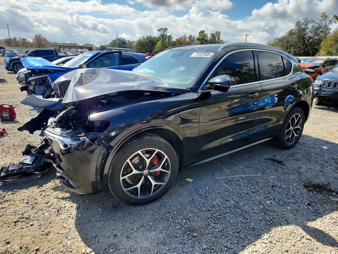 2020 Alfa Romeo Stelvio Ti Sport, VIN ZASPAKBNXL7C93246 — Front end