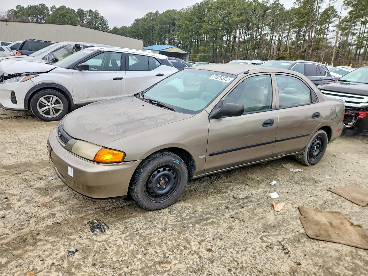 1998 Mazda Protege DX, VIN JM1BC1418W0179387 — Front end