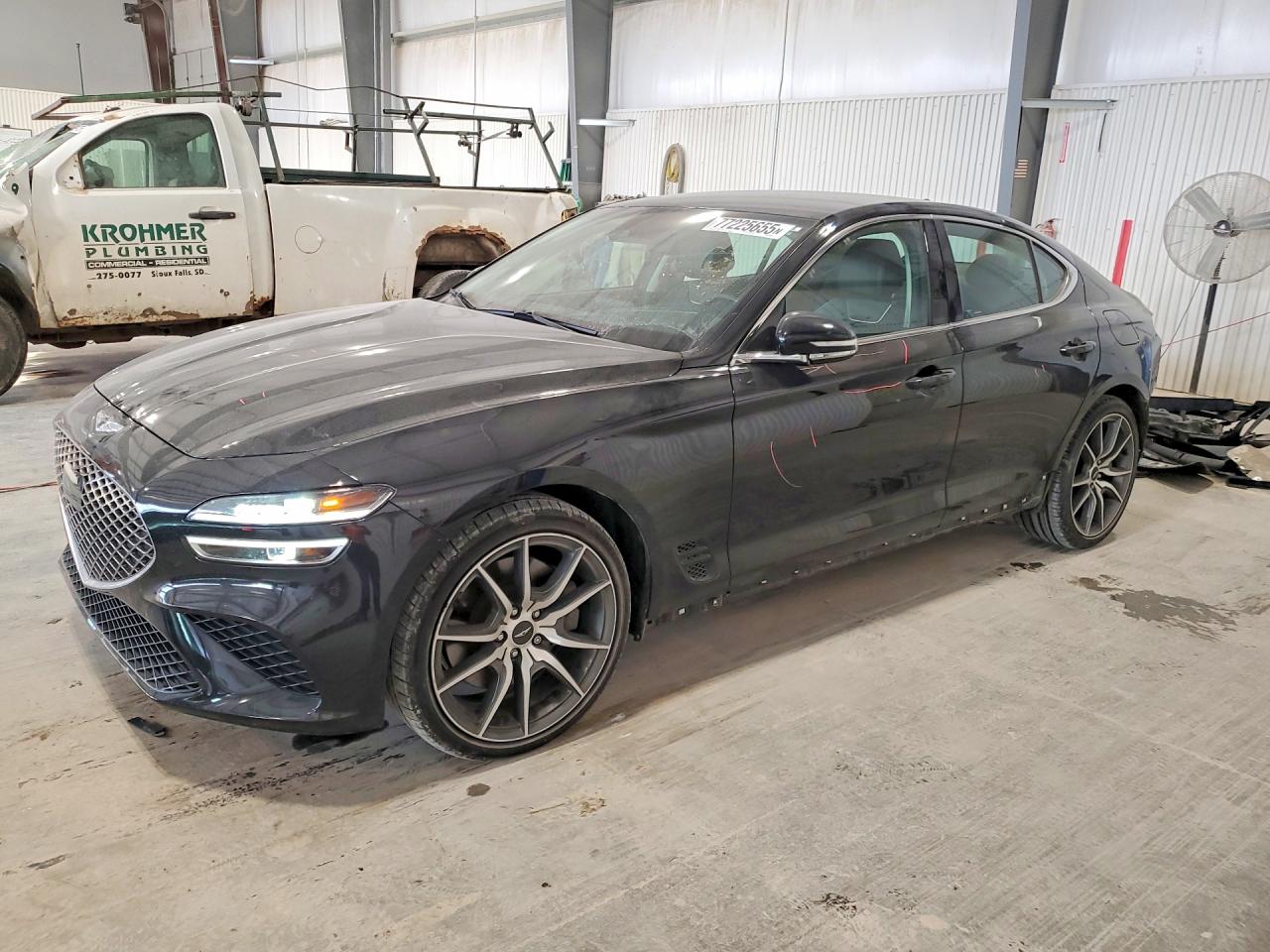 2022 Genesis G70 3.3T, VIN KMTG54TE2NU102514 — Rear end