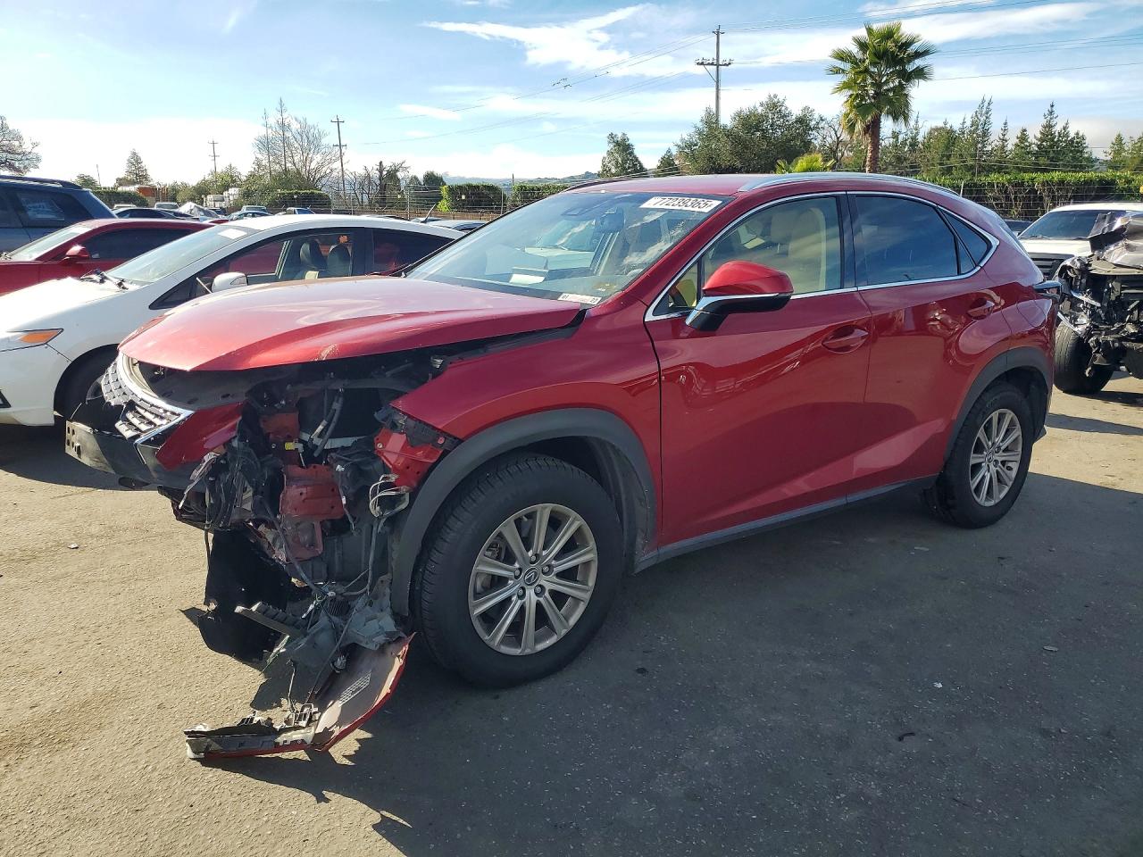 2018 Lexus NX 300 F Sport, VIN JTJBARBZ7J2174107 — Фото с аукциона