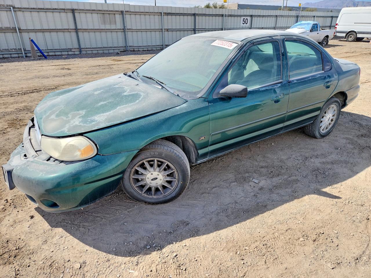 2000 Ford Contour SE Fleet, VIN 1FAFP6632YK117191 — Front end