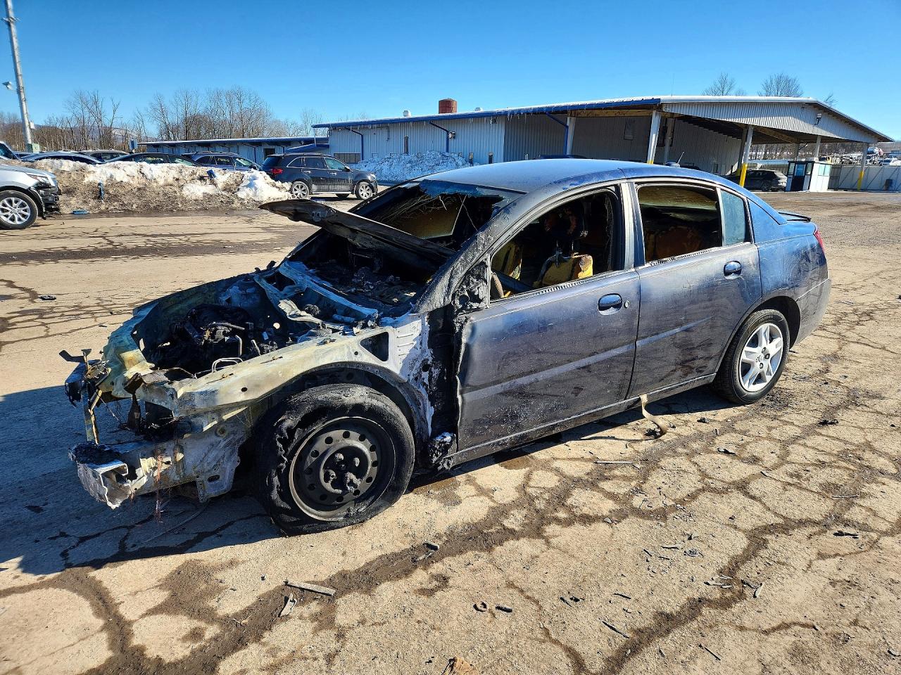 2007 Saturn ION ION 2, VIN 1G8AJ55F77Z206539 — Пожар