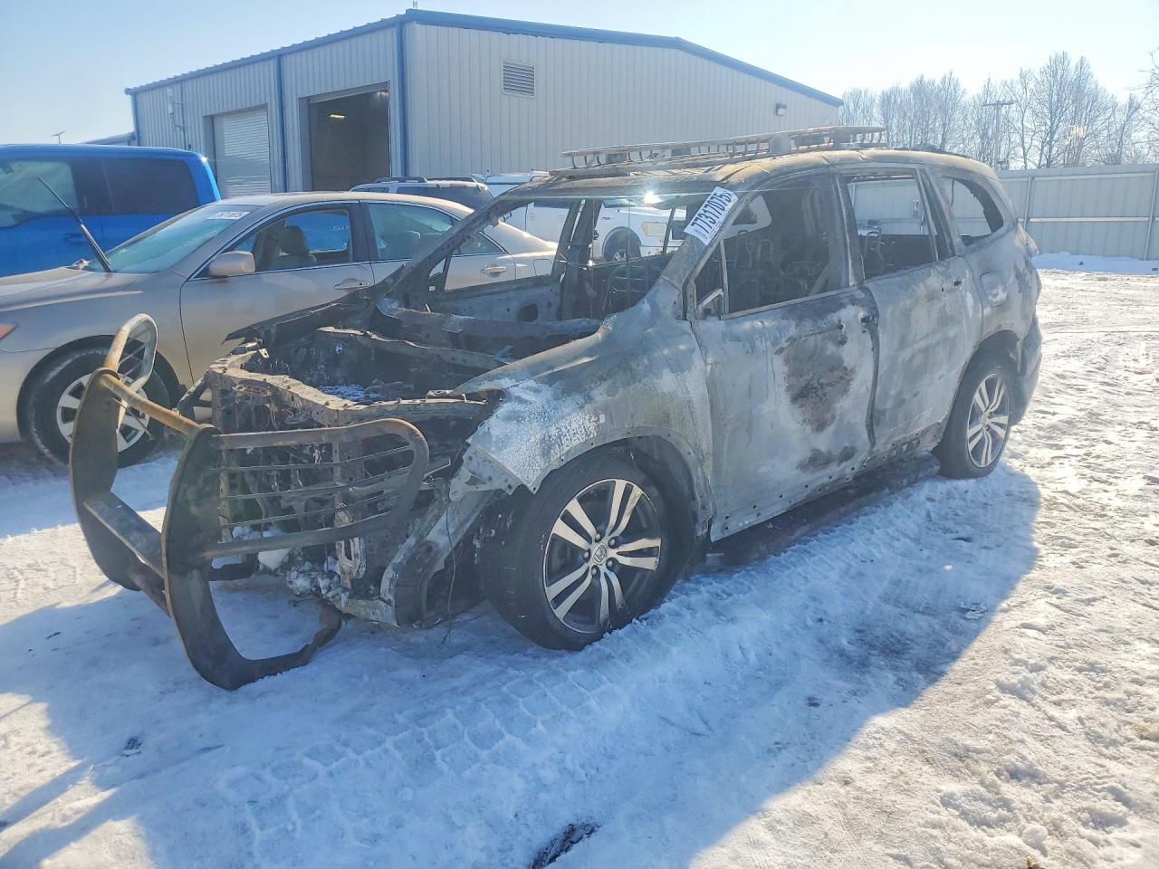 2018 Honda Pilot EX-L, VIN 5FNYF6H58JB012582 — Пожар в салоне