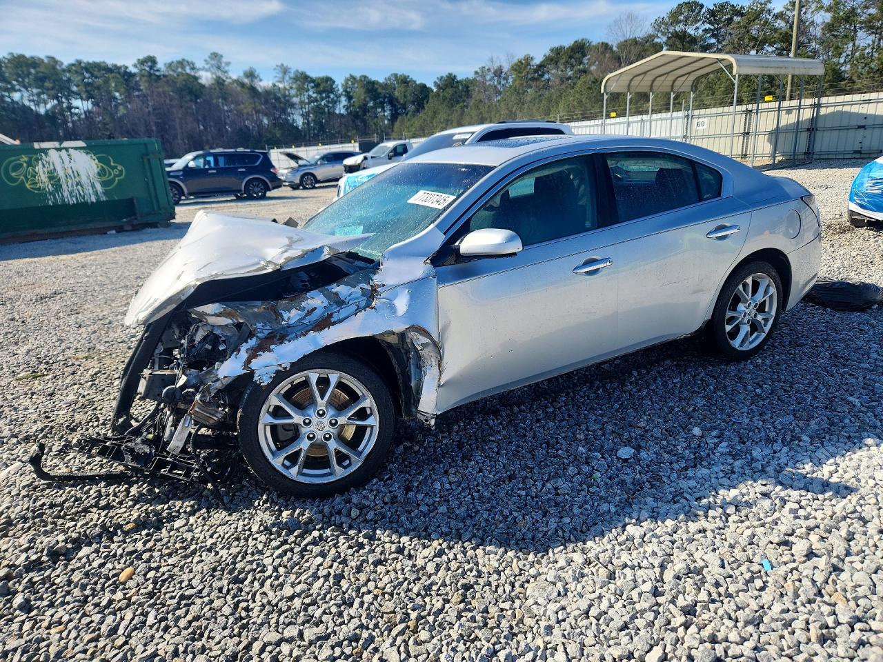 2012 Nissan Maxima SV, VIN 1N4AA5AP9CC810374 — Перед