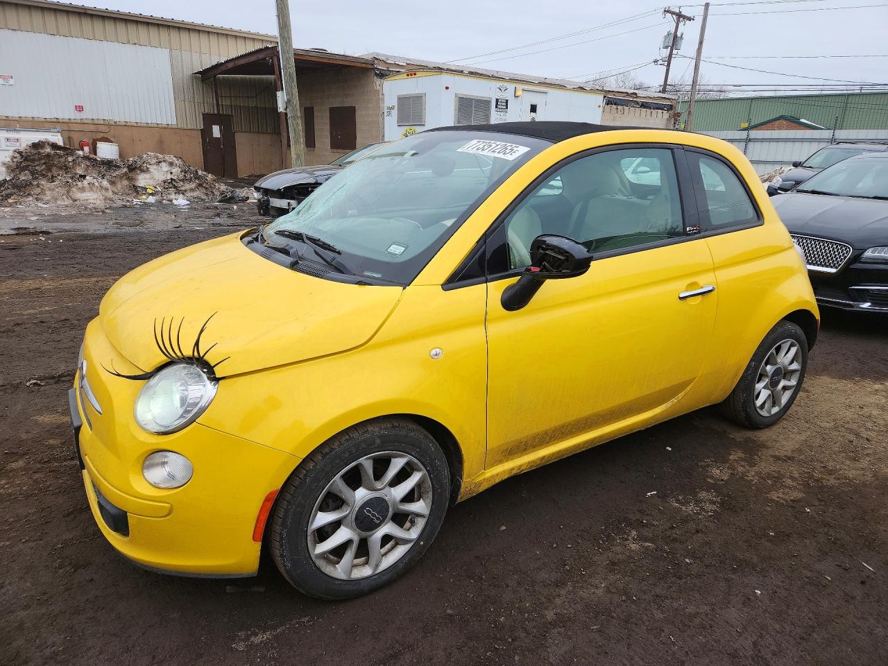 2016 FIAT 500 Pop, VIN 3C3CFFLR3GT133717 — Front end