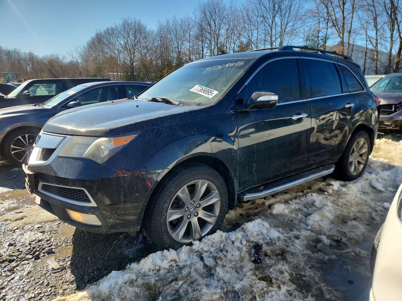 2011 Acura MDX Advance, VIN 2HNYD2H79BH535244 — Rear end