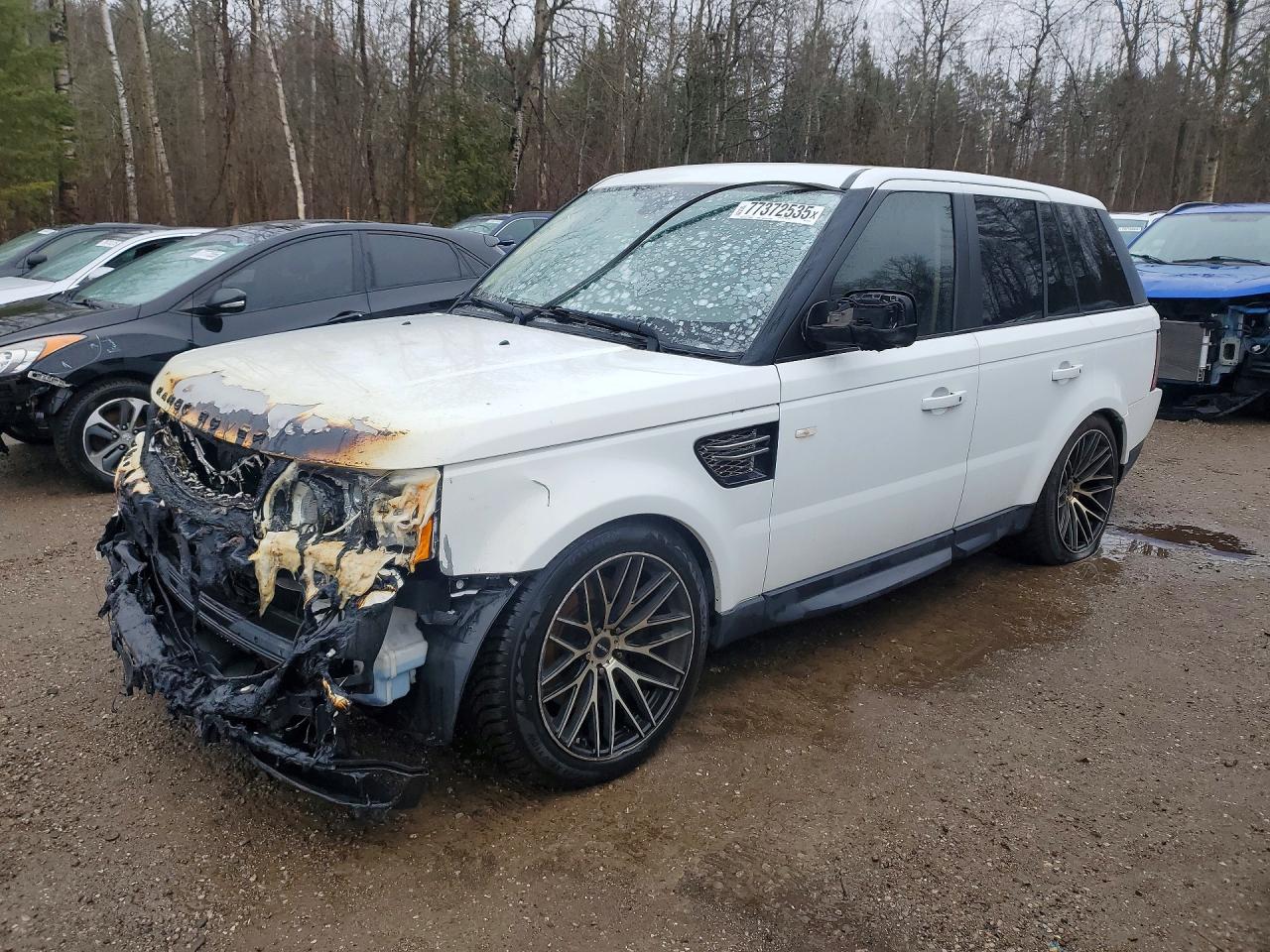 2012 Land Rover Range Rover Sport HSE Lux, VIN SALSK2D41CA743141 — Engine fire