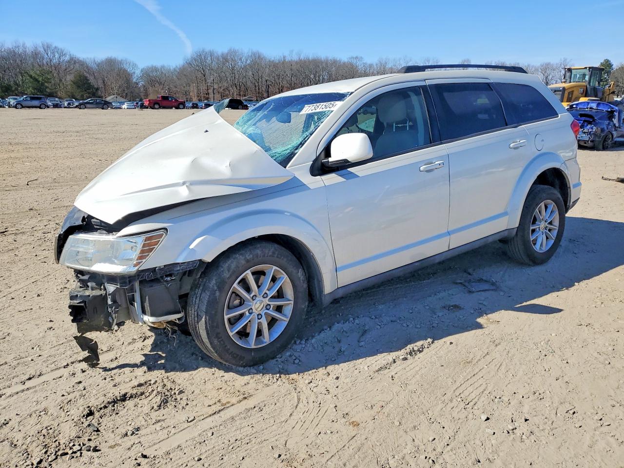 2013 Dodge Journey SXT, VIN 3C4PDCBG5DT518192 — Frame damage