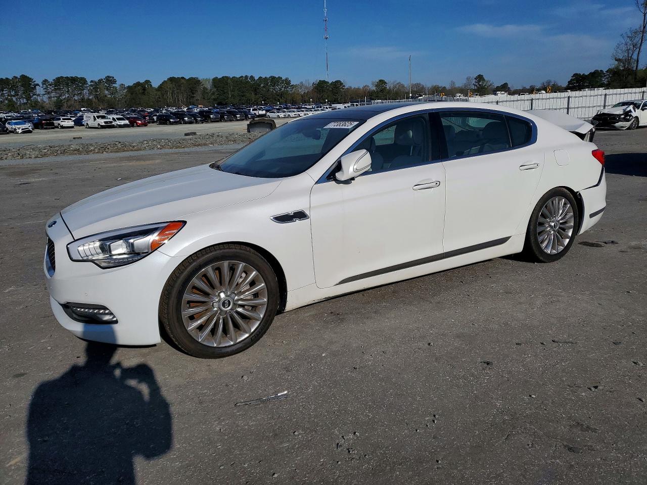 2015 Kia K900 Luxury, VIN KNALW4D4XF6017214 — Rear end