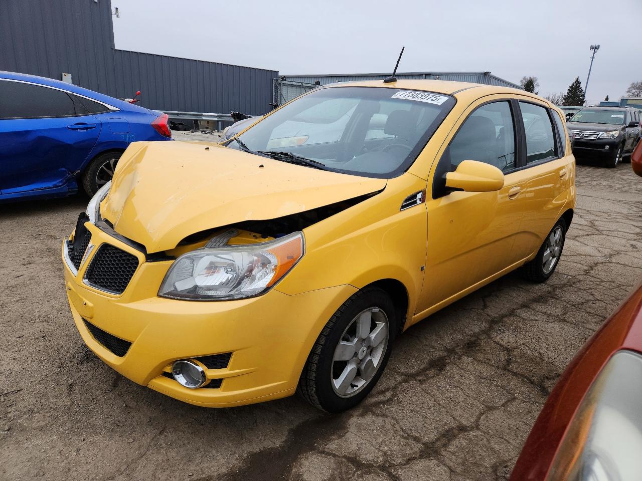 2009 Pontiac G3, VIN KL2TD66EX9B667816 — Front end