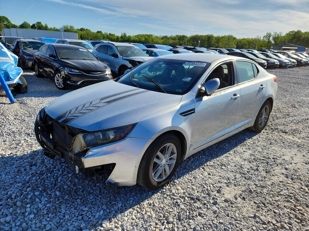2013 Kia Optima LX, VIN KNAGM4A7XD5307266 — Engine fire