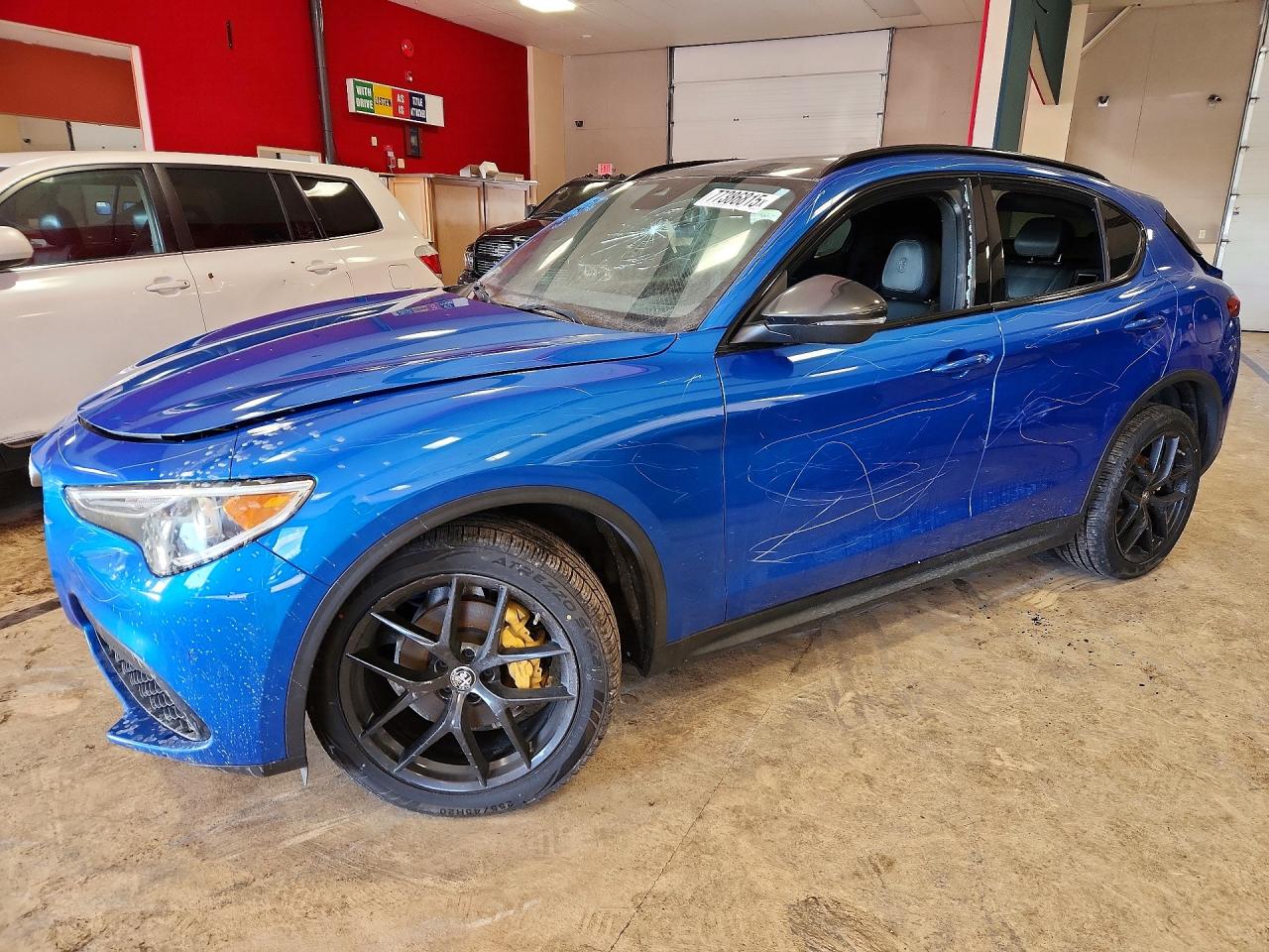 2019 Alfa Romeo Stelvio Ti Lusso, VIN ZASPAKBN7K7C51793 — Vandalism