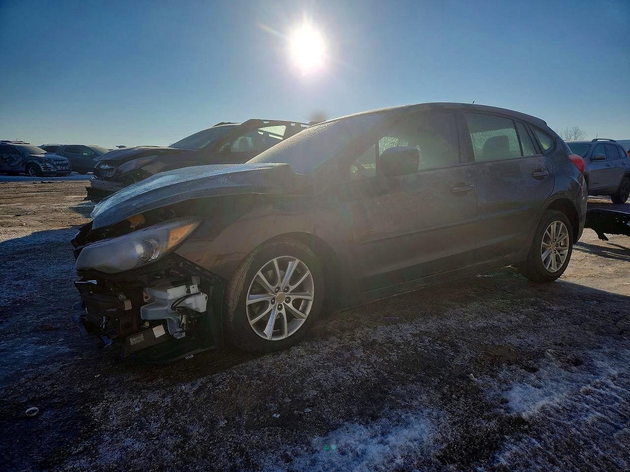 2013 Subaru Impreza Premium, VIN JF1GPAC66DH835226 — Front end