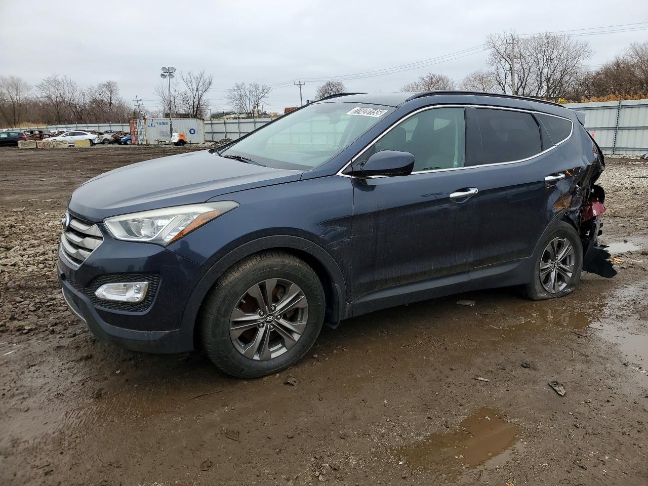 2013 Hyundai Santa Fe Sport, VIN 5XYZU3LB5DG030640 — Rear end