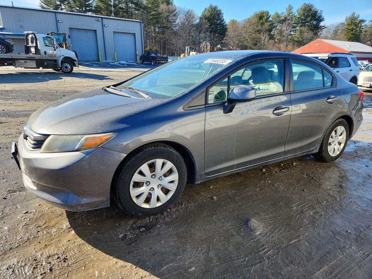 2012 Honda Civic LX, VIN 2HGFB2F52CH596636 — Minor dents and scratches