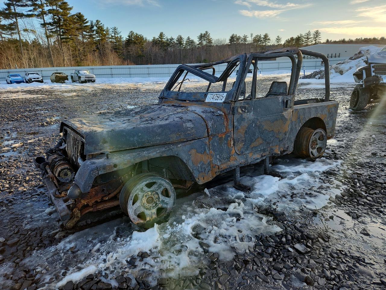 1995 Jeep Wrangler Sahara, VIN 1J4FY49S3SP312851 — Burn