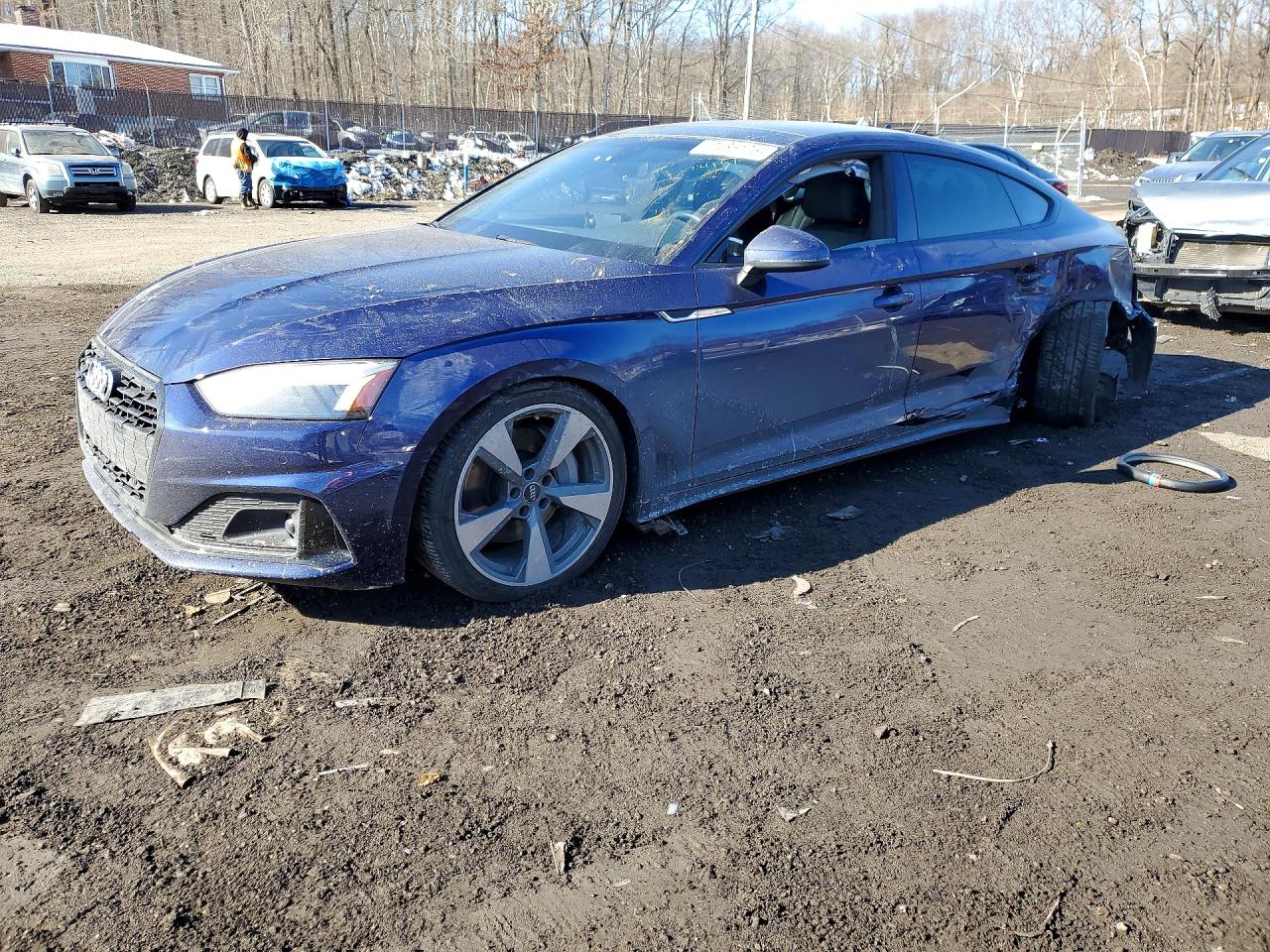 2020 Audi A5 Sportback Premium Plus, VIN WAUCNCF59LA001419 — Side