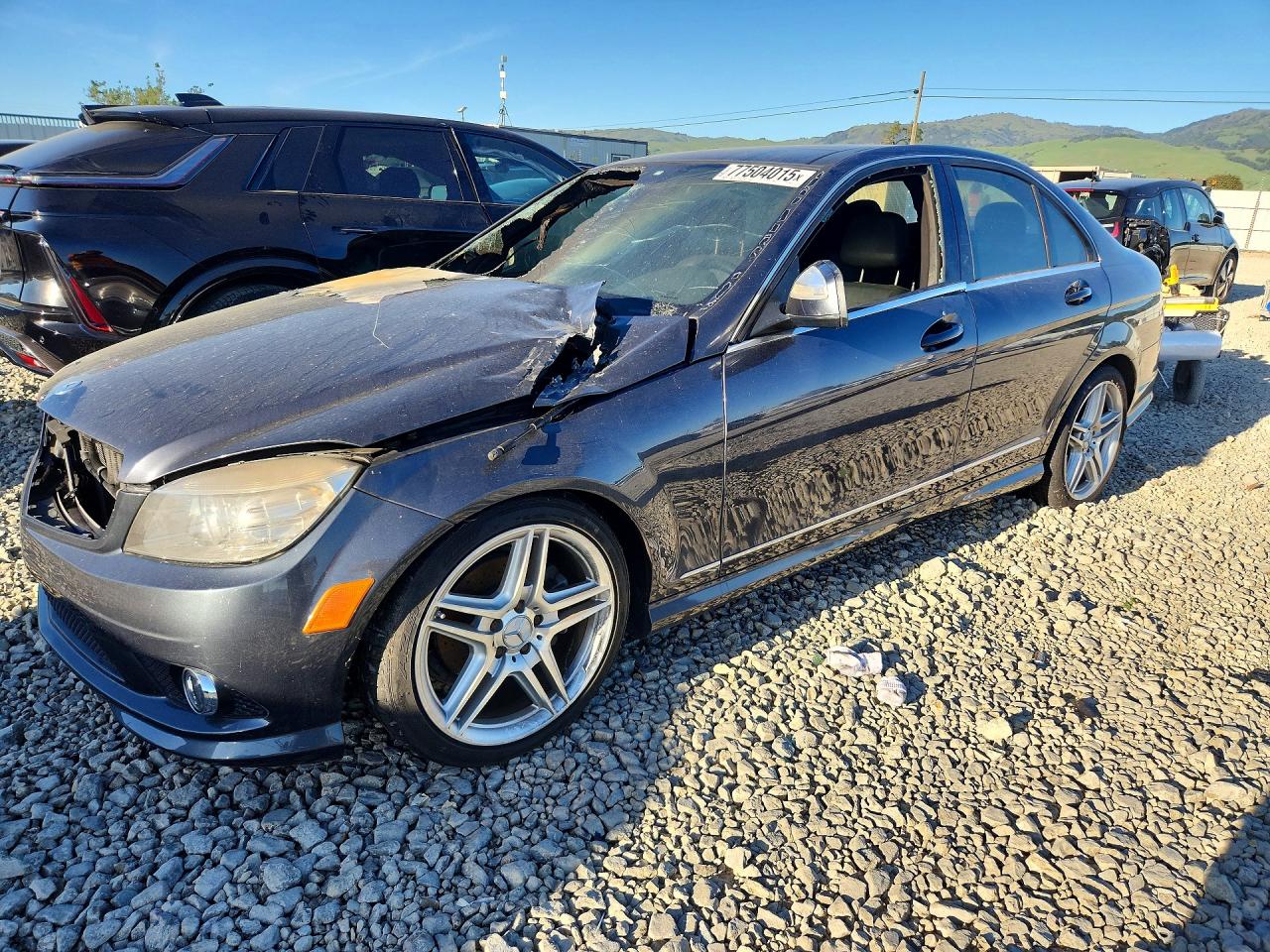 2009 Mercedes-Benz C 300 Sport, VIN WDDGF54X99F209108 — Engine fire
