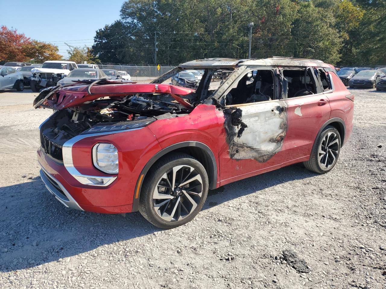 2023 Mitsubishi Outlander SEL, VIN JA4J3VA81PZ007374 — Пожар в салоне