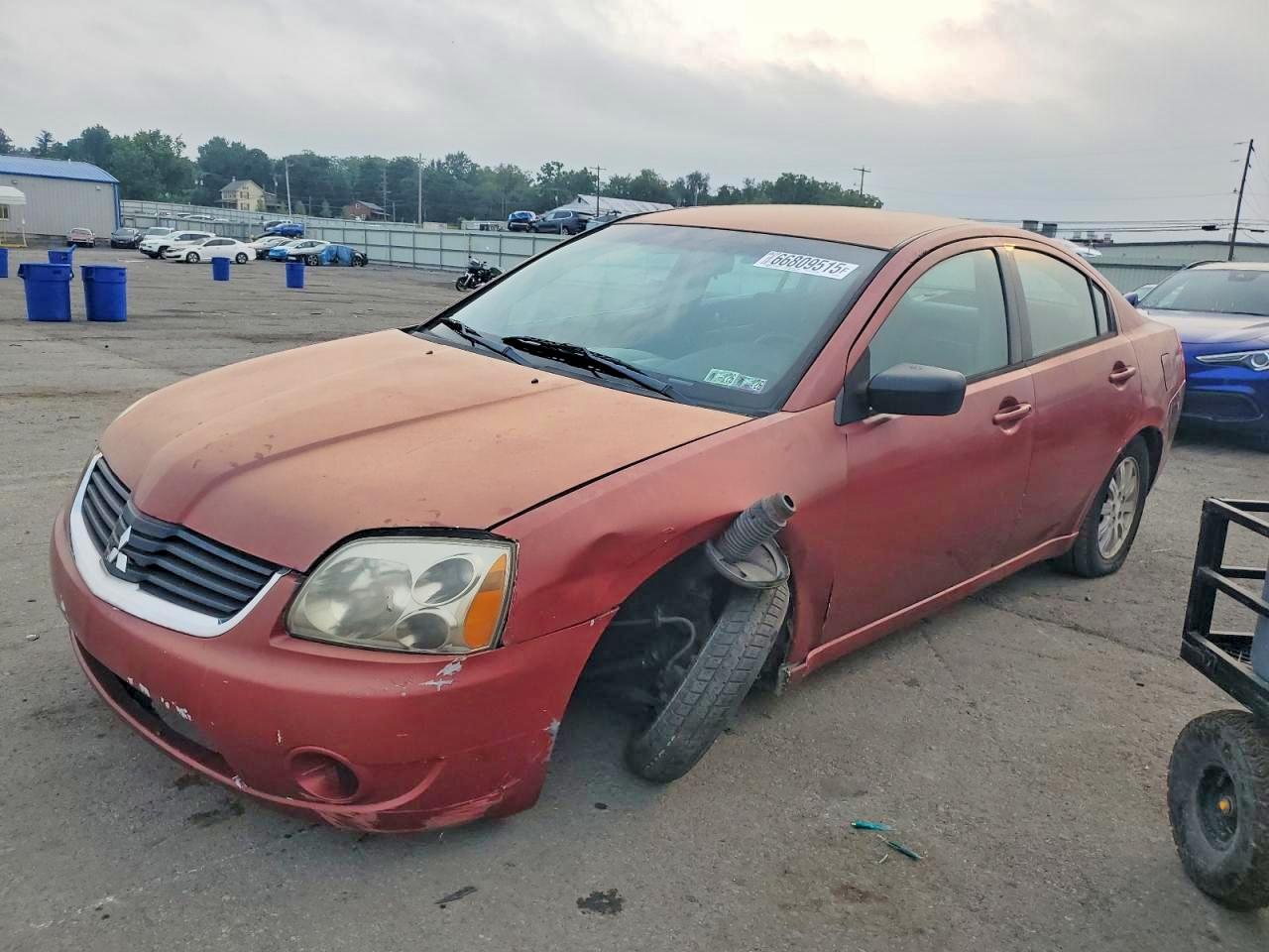 2008 Mitsubishi Galant ES, VIN 4A3AB36F78E018700 — Front end