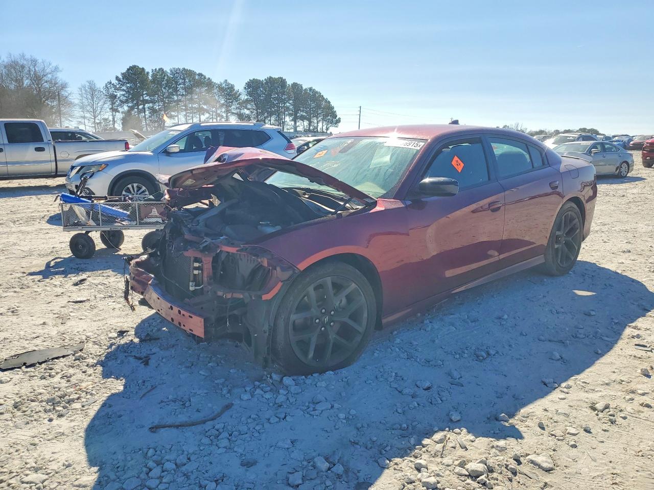 2022 Dodge Charger GT, VIN 2C3CDXHG9NH217596 — Front end