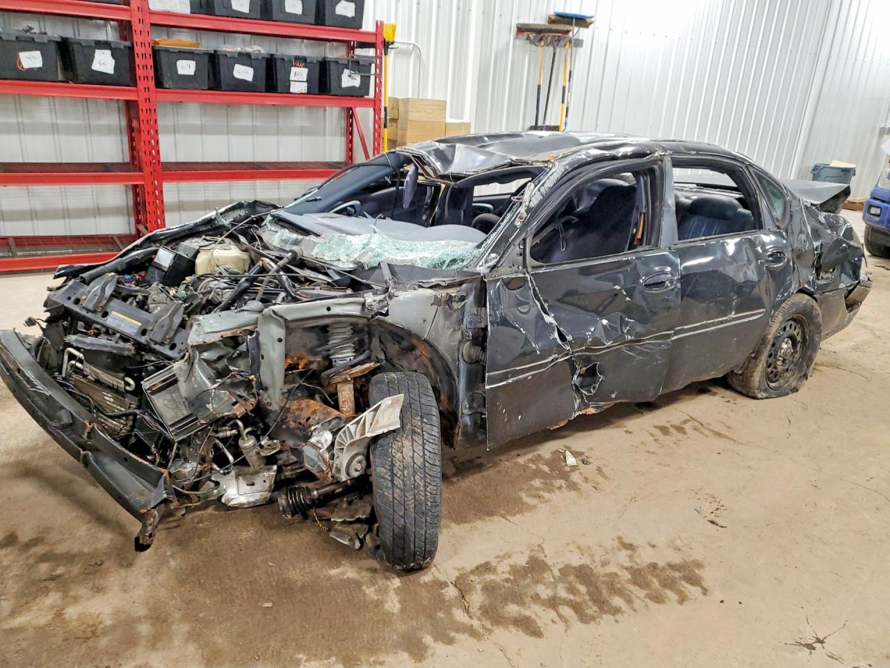 2004 Chevrolet Impala Police Police, VIN 2G1WF55K349309885 — Rollover