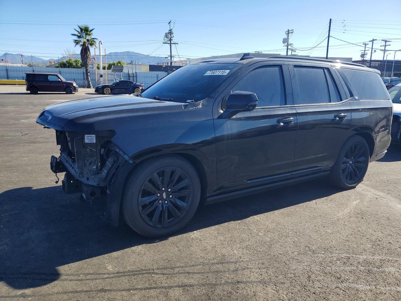 2022 Cadillac Escalade Sport Platinum, VIN 1GYS4GKL3NR229704 — Prior damage history