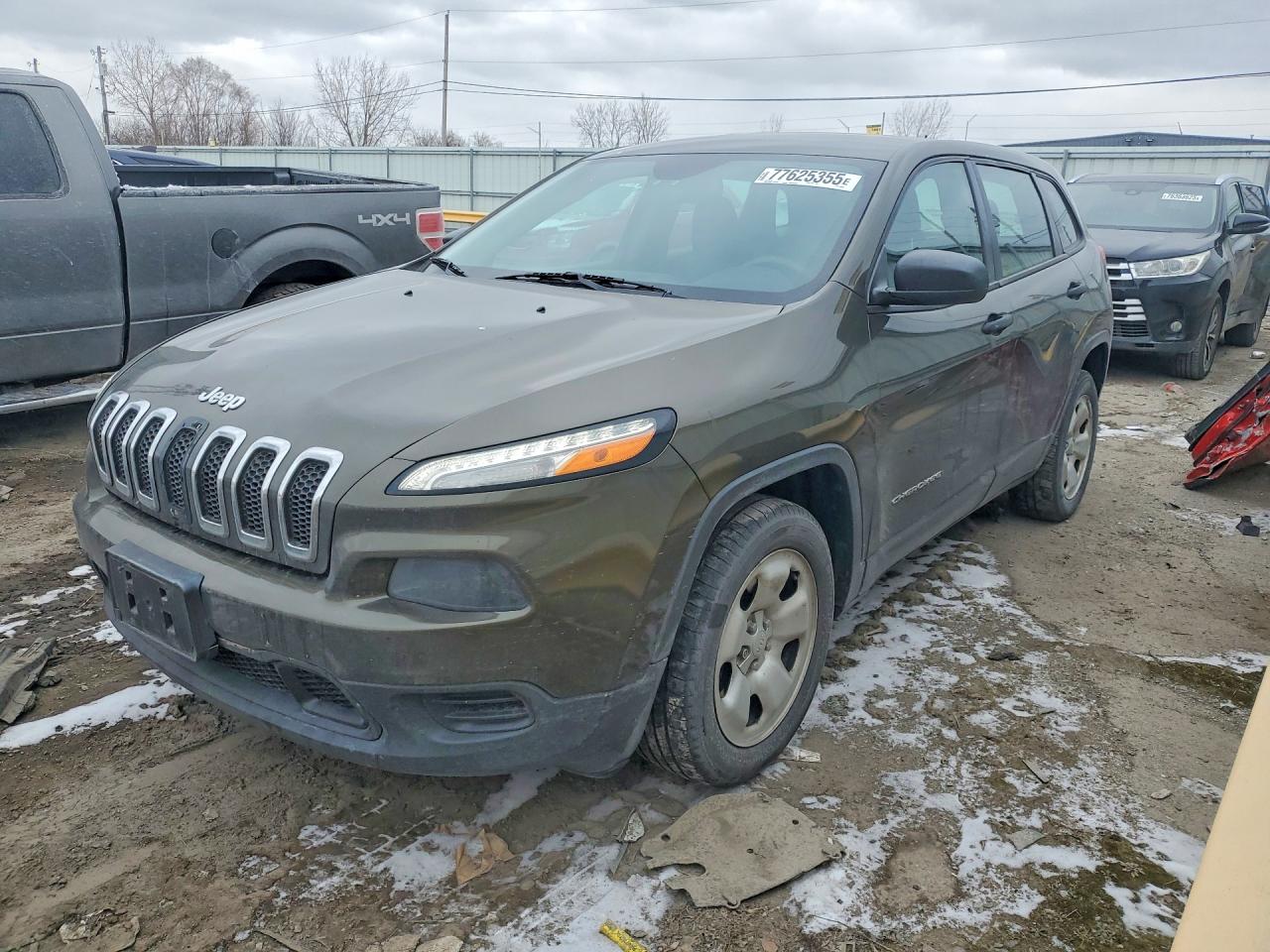 2014 Jeep Cherokee Sport, VIN 1C4PJLAB4EW305034 — Бок