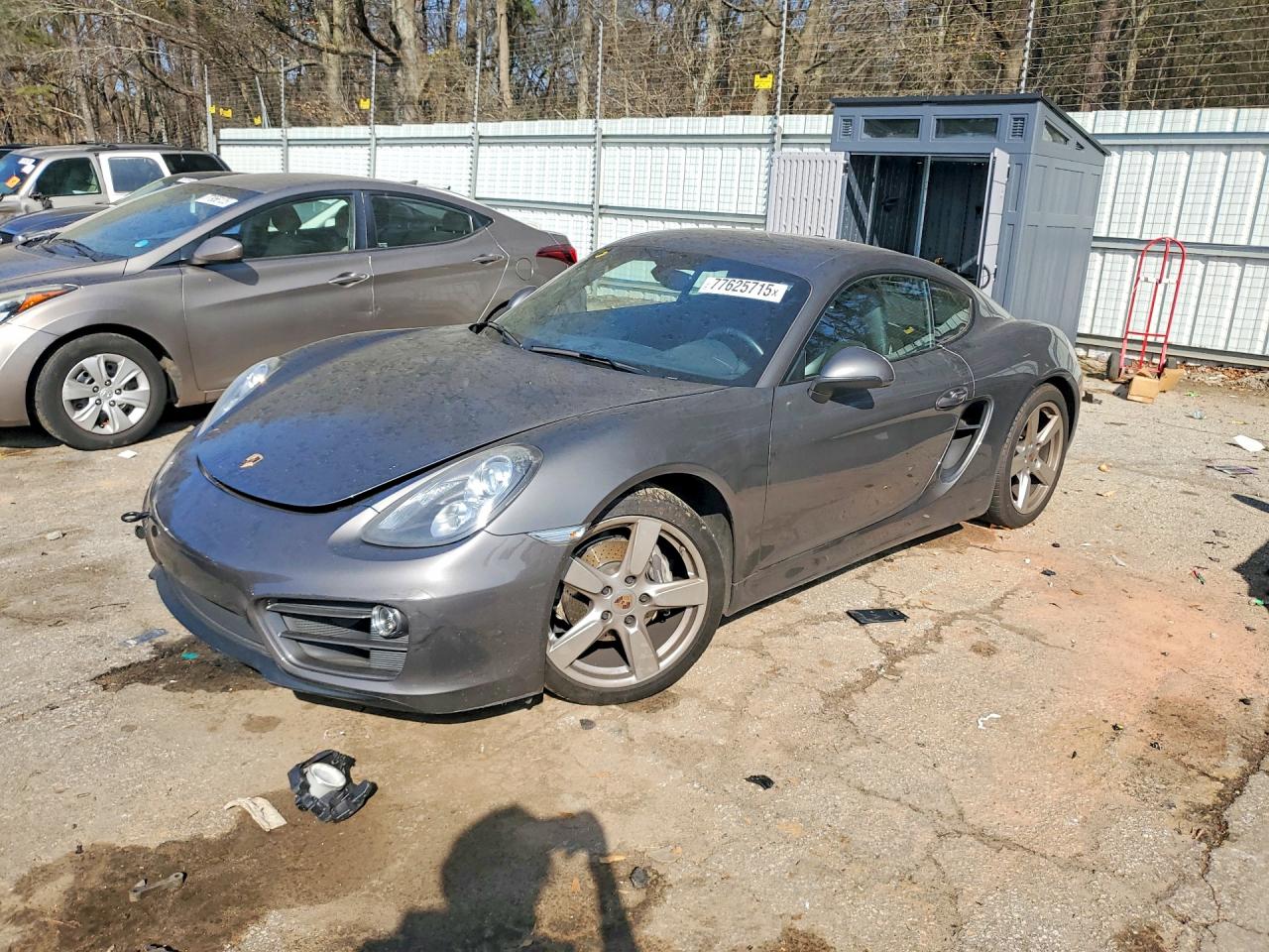 2014 Porsche Cayman, VIN WP0AA2A87EK172782 — Rear end