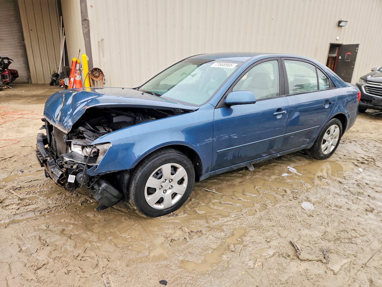 2008 Hyundai Sonata GLS, VIN 5NPET46C78H317441 — Front end
