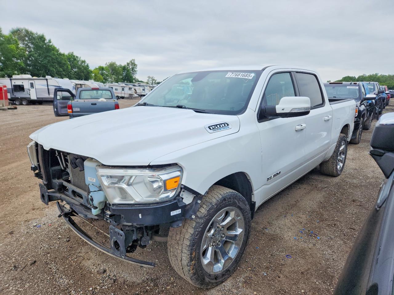 2022 Ram 1500 Lone Star, VIN 1C6SRFFT7NN331517 — Повреждение рамы