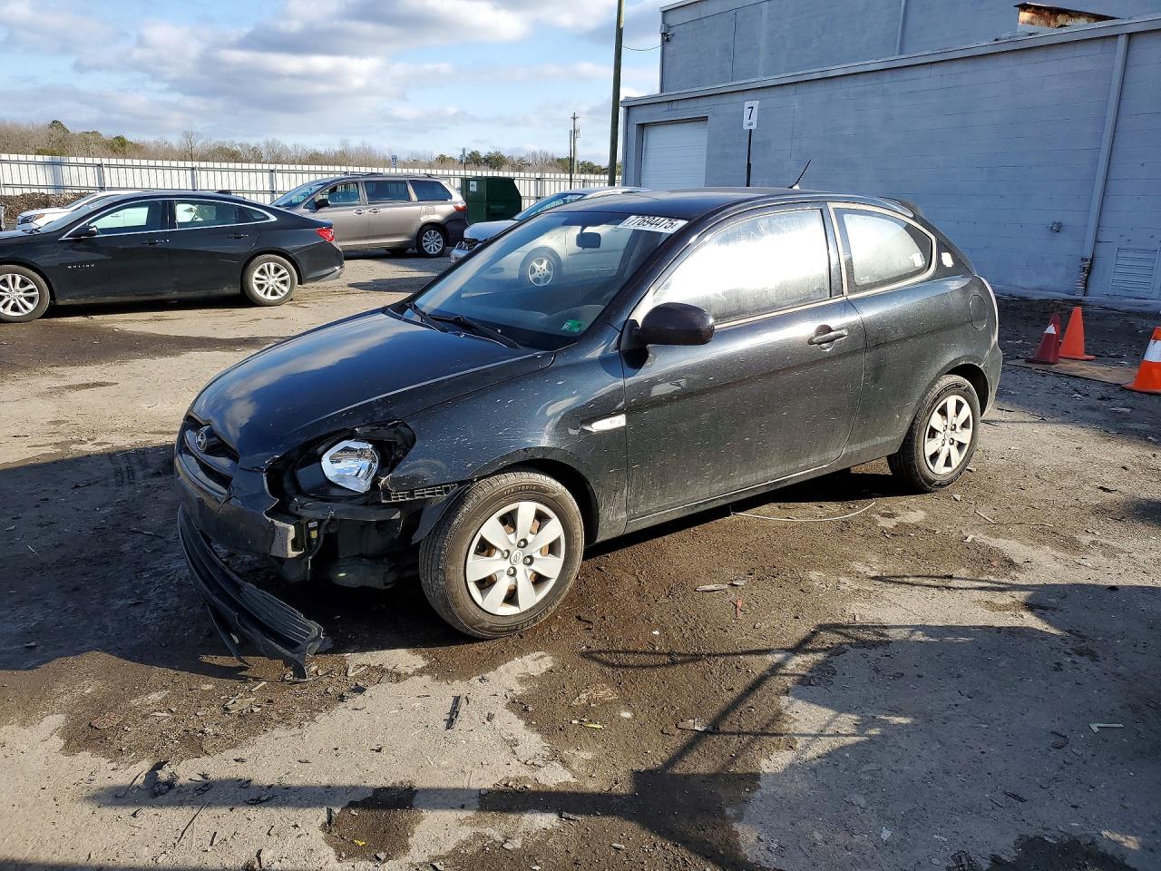 2010 Hyundai Accent GS, VIN KMHCM3AC6AU173829 — Front end