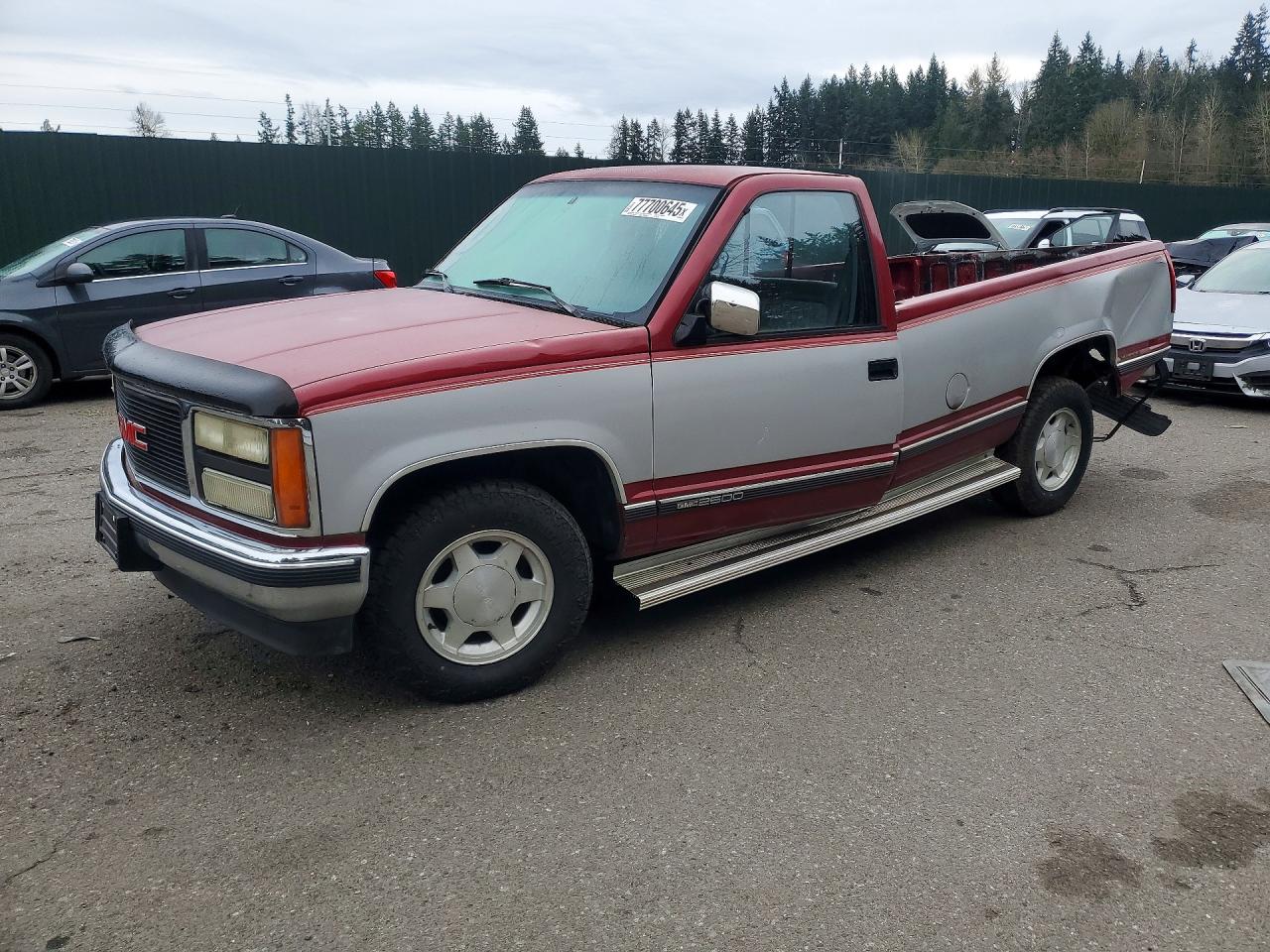 1990 GMC Sierra 2500, VIN 1GTFC24K5LE553288 — Rear end