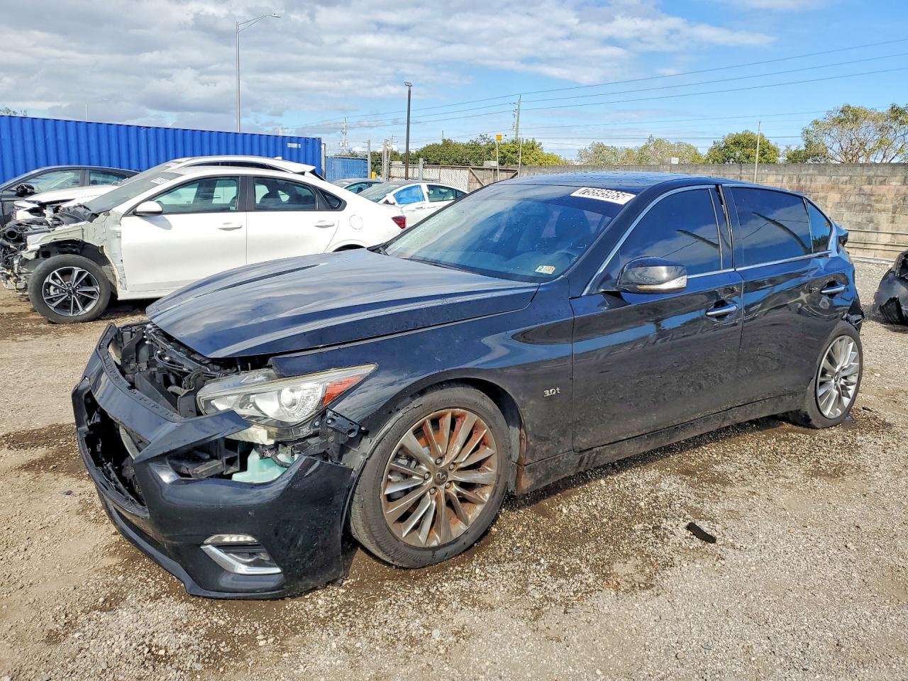 2020 Infiniti Q50 Luxe, VIN JN1EV7AR6LM253823 — Rear end