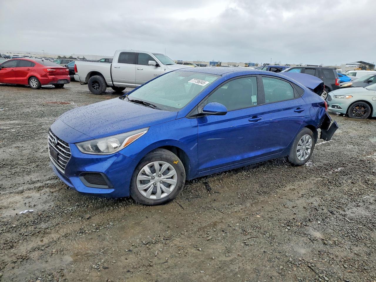 2022 Hyundai Accent SE, VIN 3KPC24A60NE174375 — Фото с аукциона