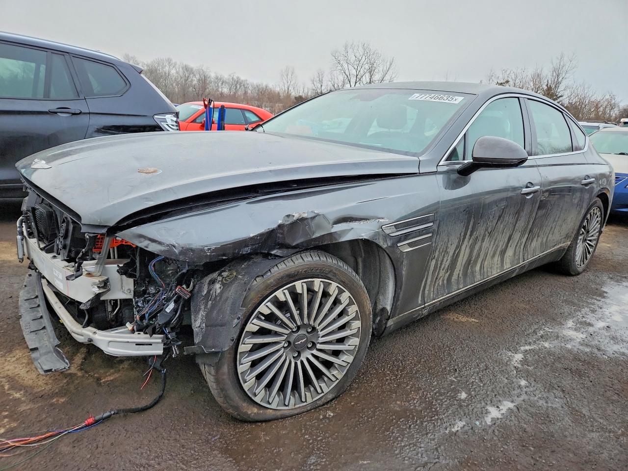 2023 Genesis G80, VIN KMTGE4S15PU004675 — Front end