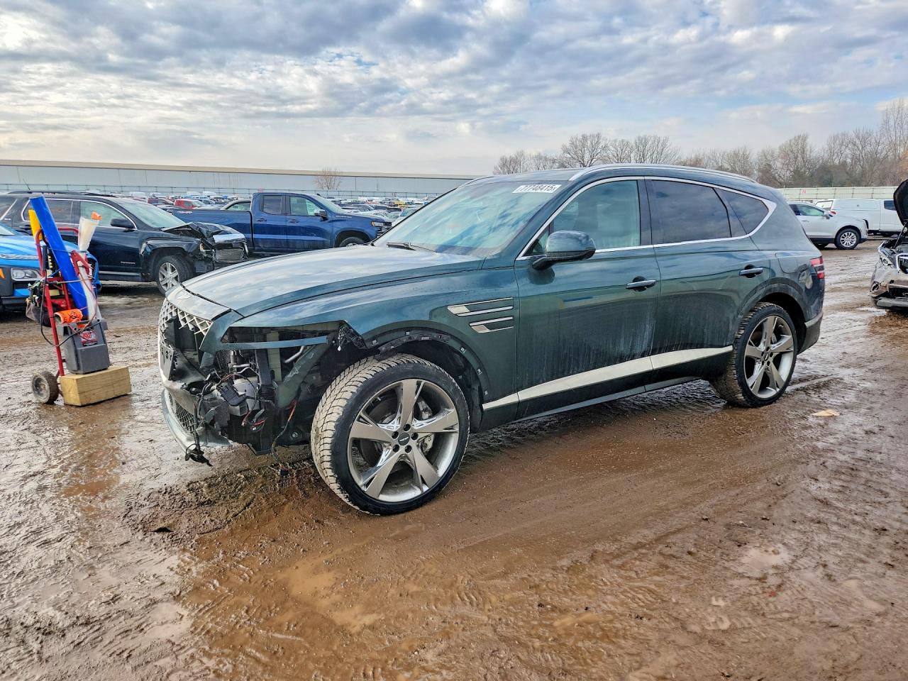 2023 Genesis GV80 3.5T Prestige, VIN KMUHCESC8PU110485 — Front end